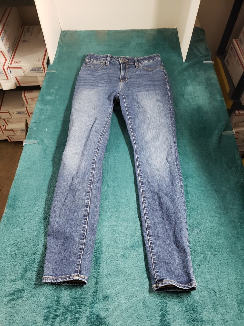 J.Crew Jeans Size 27 Women Blue Pants Stretch Mid Rise Toothpick Skinny
